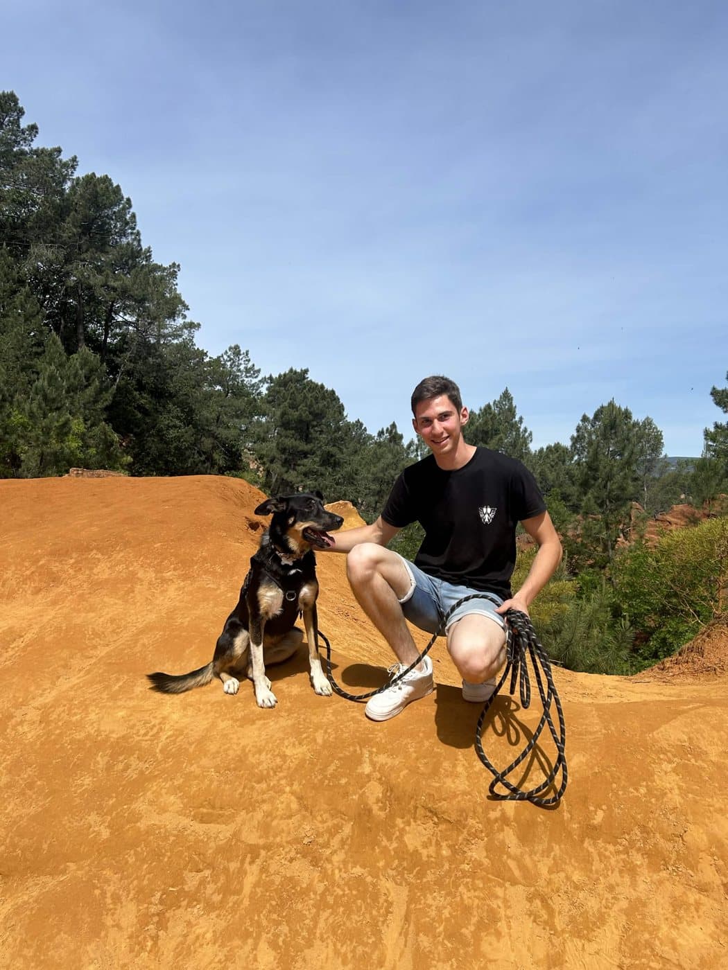 Raphaël et son chien